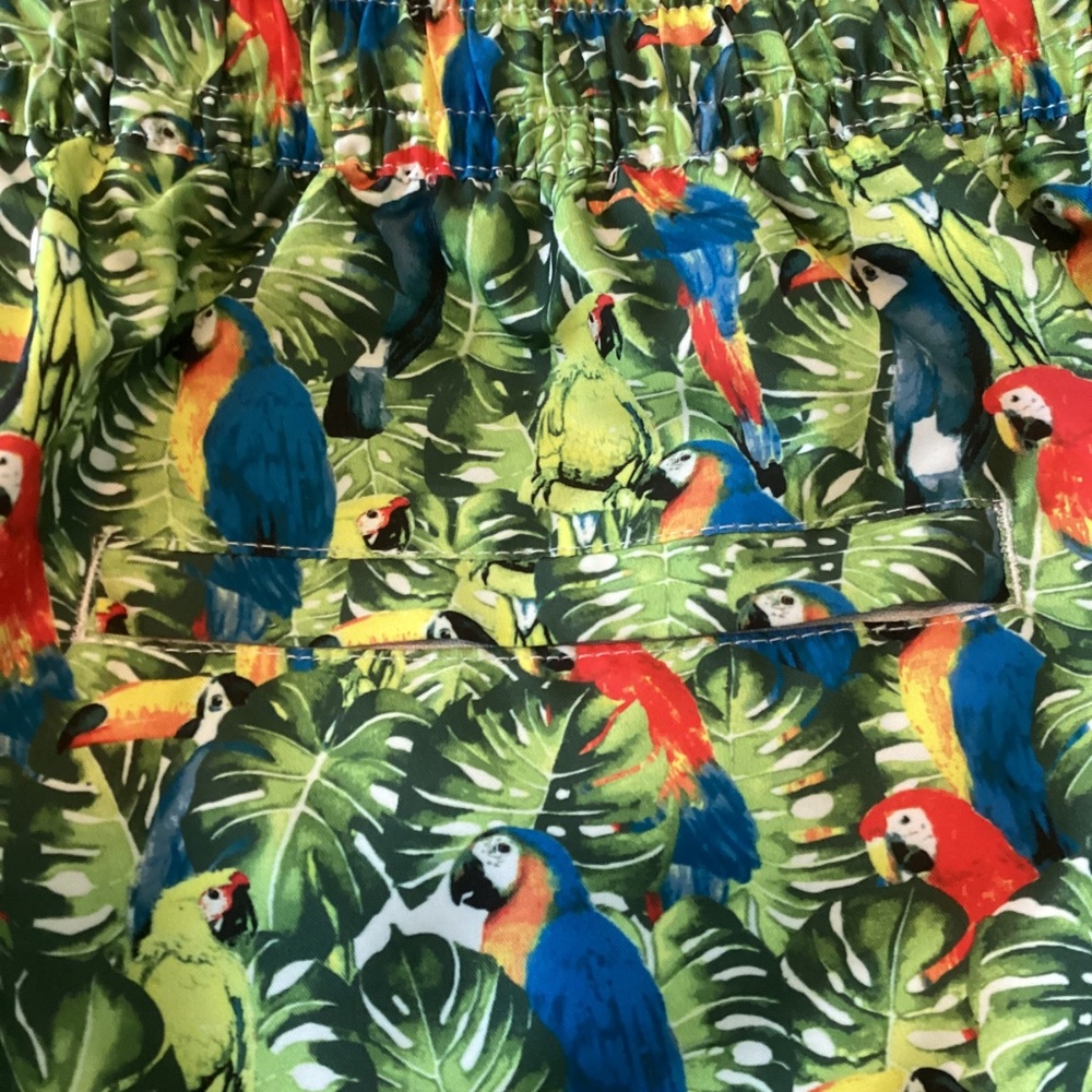 Fun and colorful parrots pattern – Ibiza swim shorts by 2xist - Picture 6 of 11